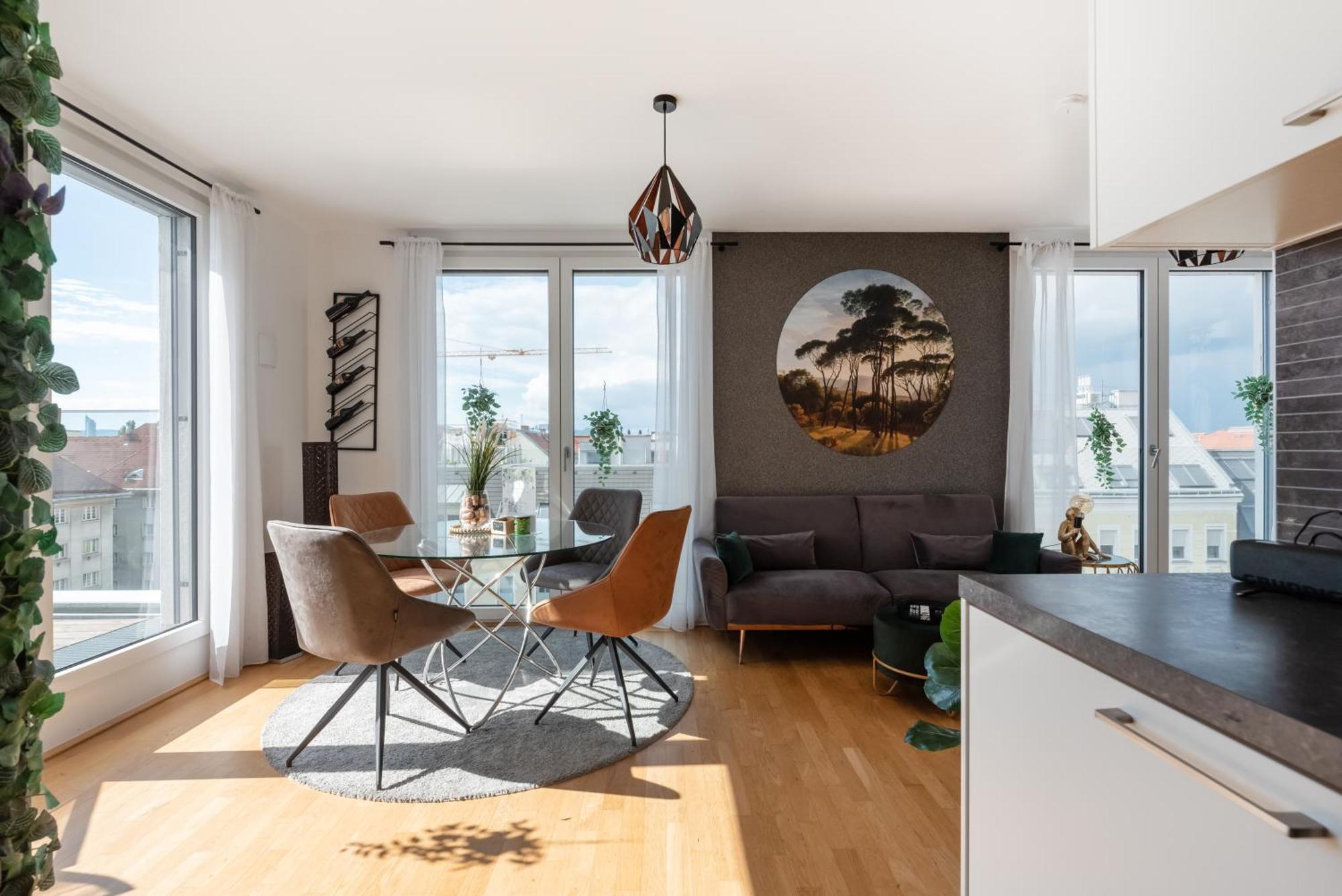 Apartment Mit Traumhafter Dachterrasse & Weitblick 비엔나 외부 사진