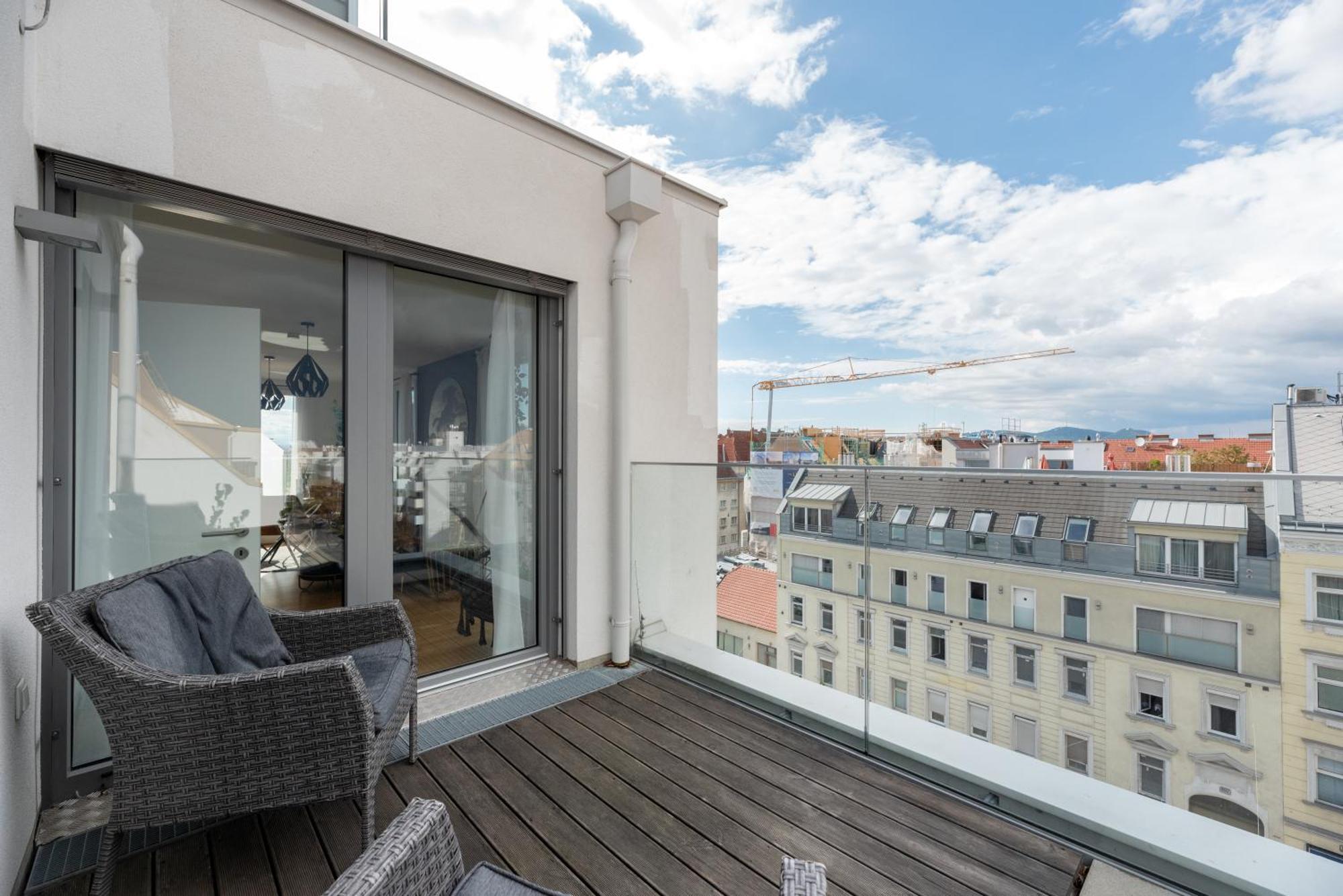 Apartment Mit Traumhafter Dachterrasse & Weitblick 비엔나 외부 사진