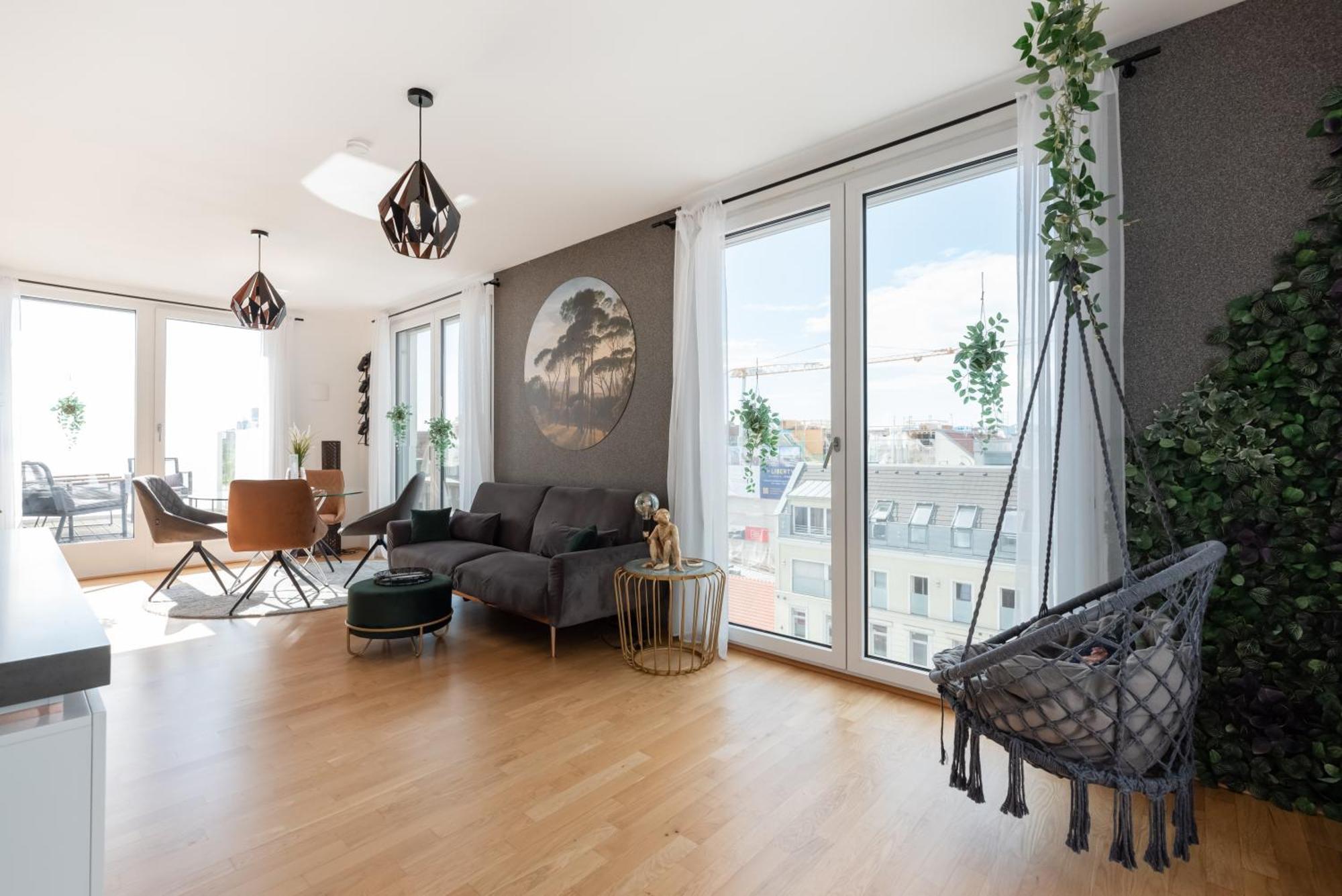 Apartment Mit Traumhafter Dachterrasse & Weitblick 비엔나 외부 사진